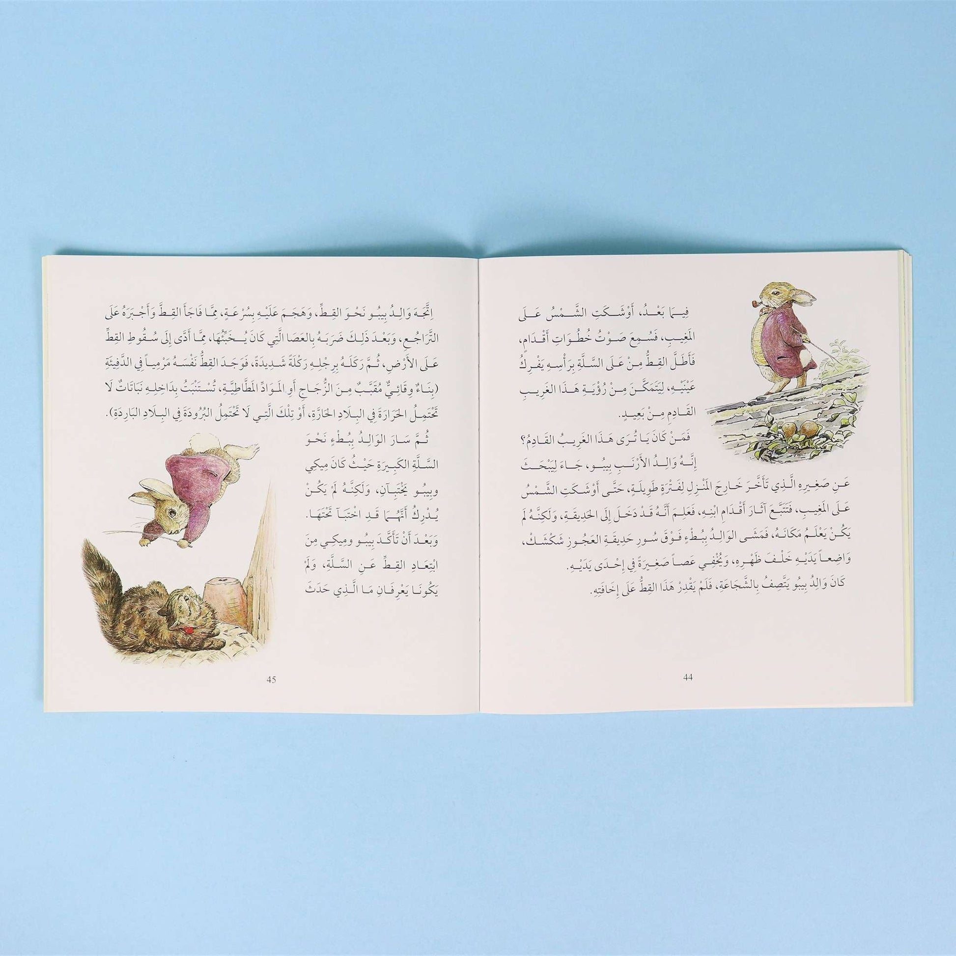 صفحات من كتاب ١ من قصص ومغامرات الأرنب وأصدقائه،  قصة عالمية مترجمة للأطفال تنمي حب القراءة والخيال