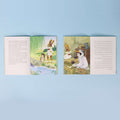 The Rabbit Writer: Mongolia Flowers Bloom – Arabic and English editions open to show inside pages