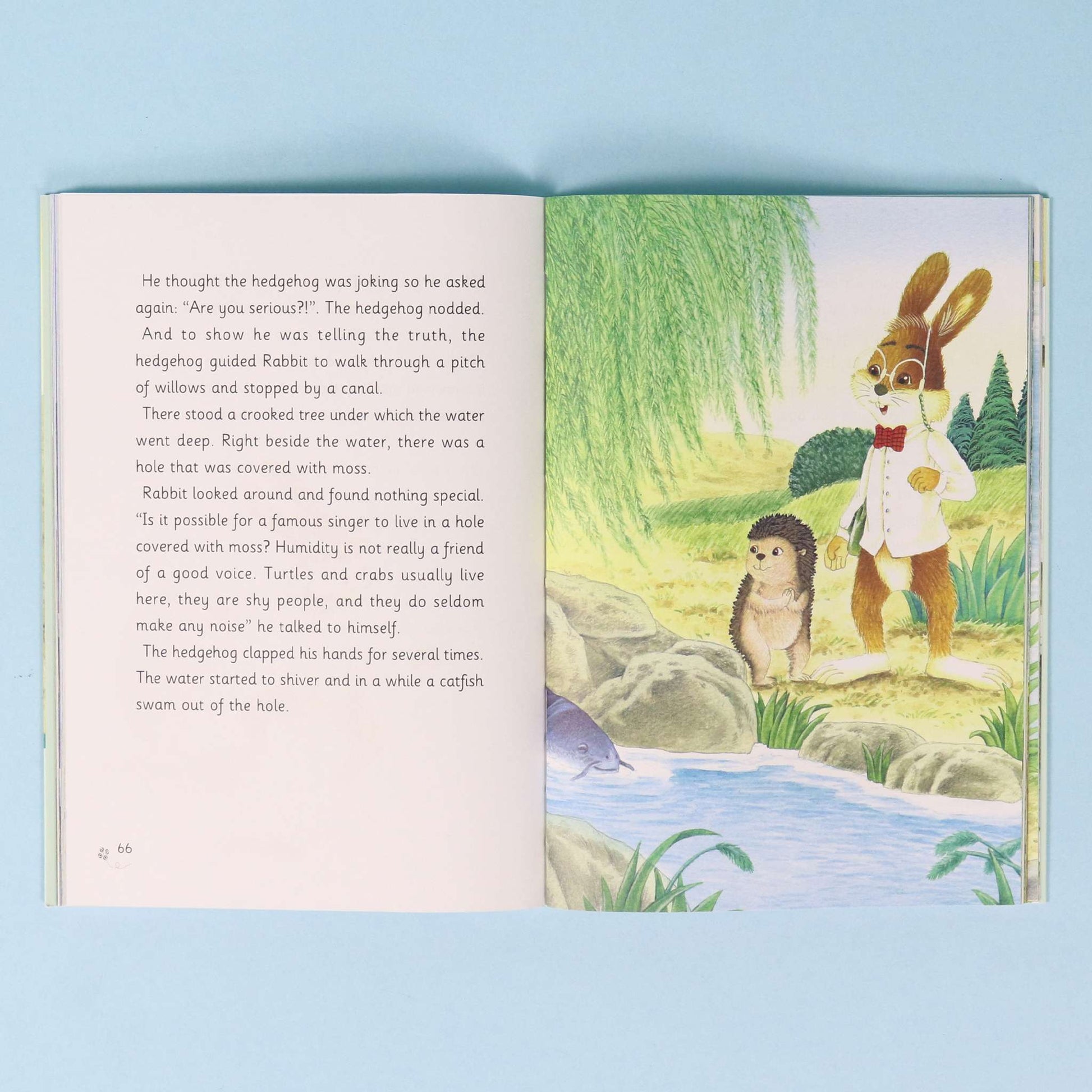 Inside pages of The Rabbit Writer: Mongolia Flowers Bloom – English edition