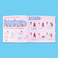 Inside pages for Islamic book for girls teaching wudu and prayer step by step in english 