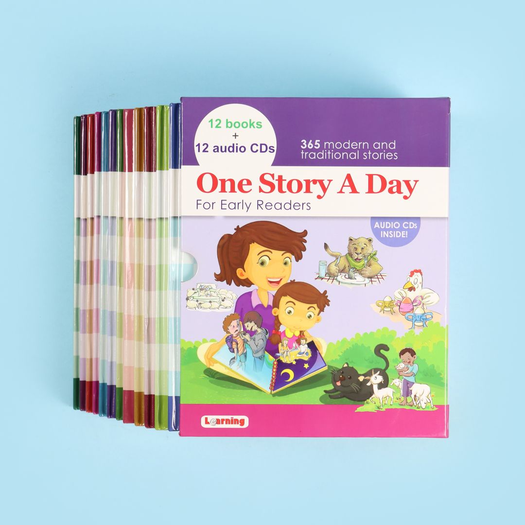 One story a day (12 Books + 12 CDs)